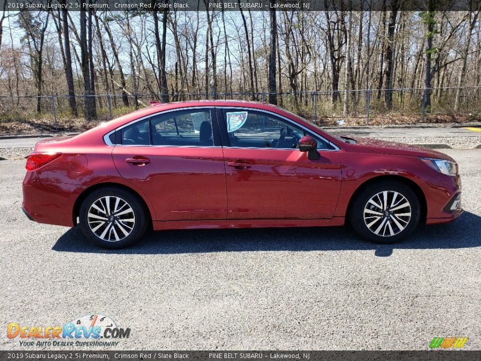 2019 Subaru Legacy 2.5i Premium Crimson Red / Slate Black Photo #21