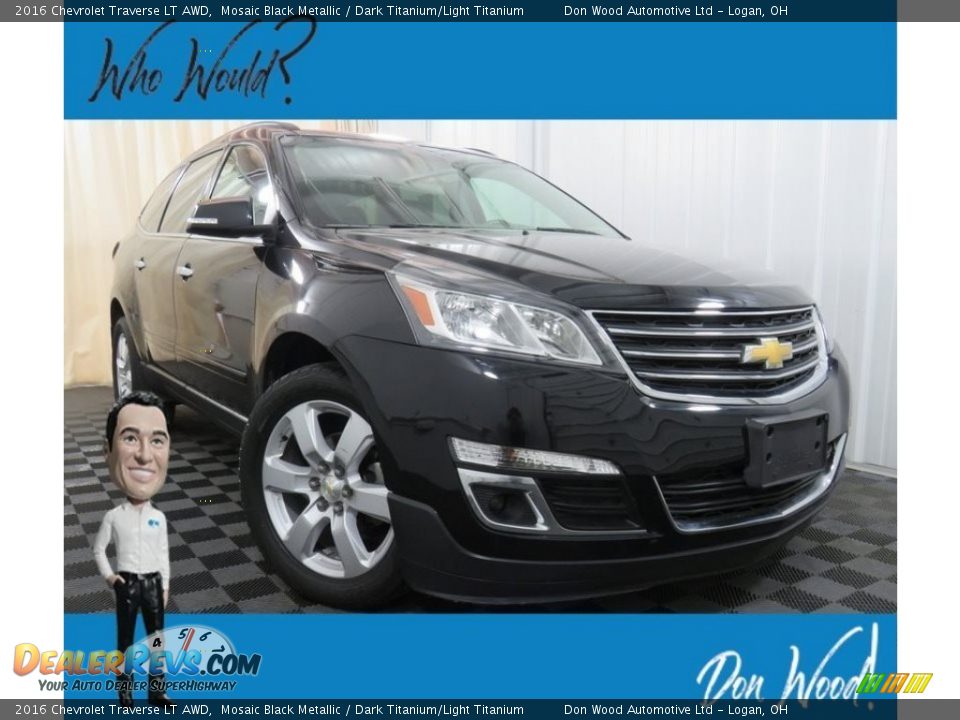 2016 Chevrolet Traverse LT AWD Mosaic Black Metallic / Dark Titanium/Light Titanium Photo #1