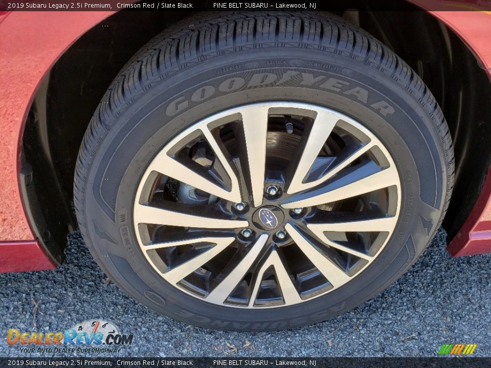 2019 Subaru Legacy 2.5i Premium Crimson Red / Slate Black Photo #22