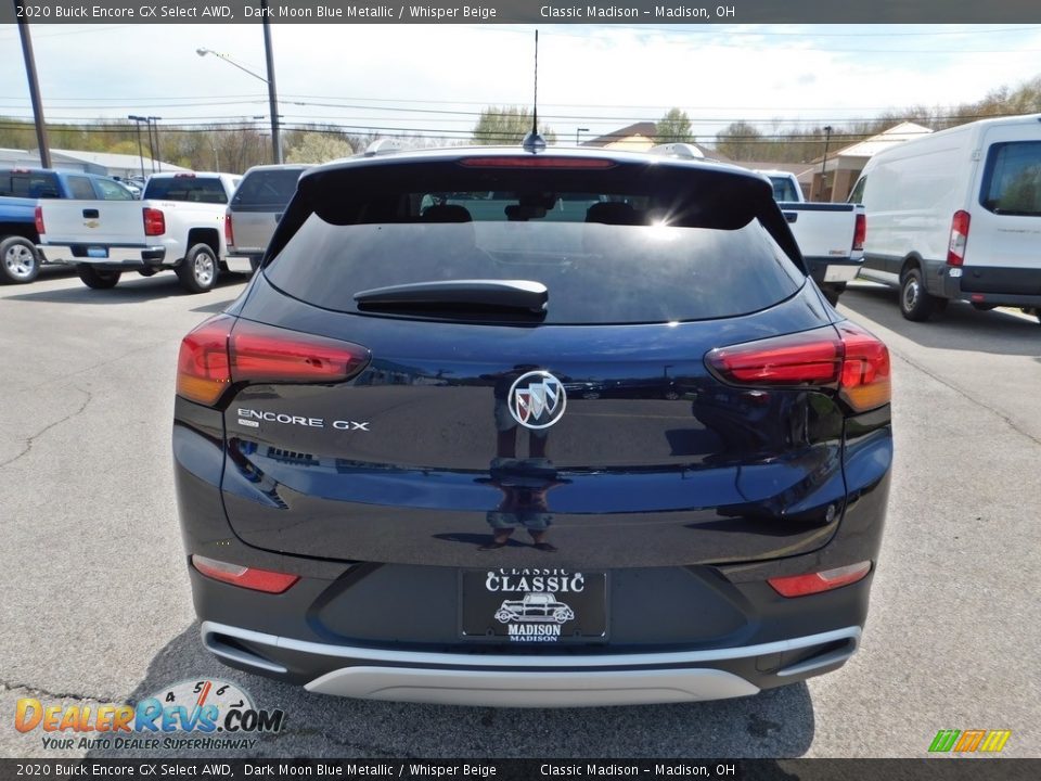 2020 Buick Encore GX Select AWD Dark Moon Blue Metallic / Whisper Beige Photo #8