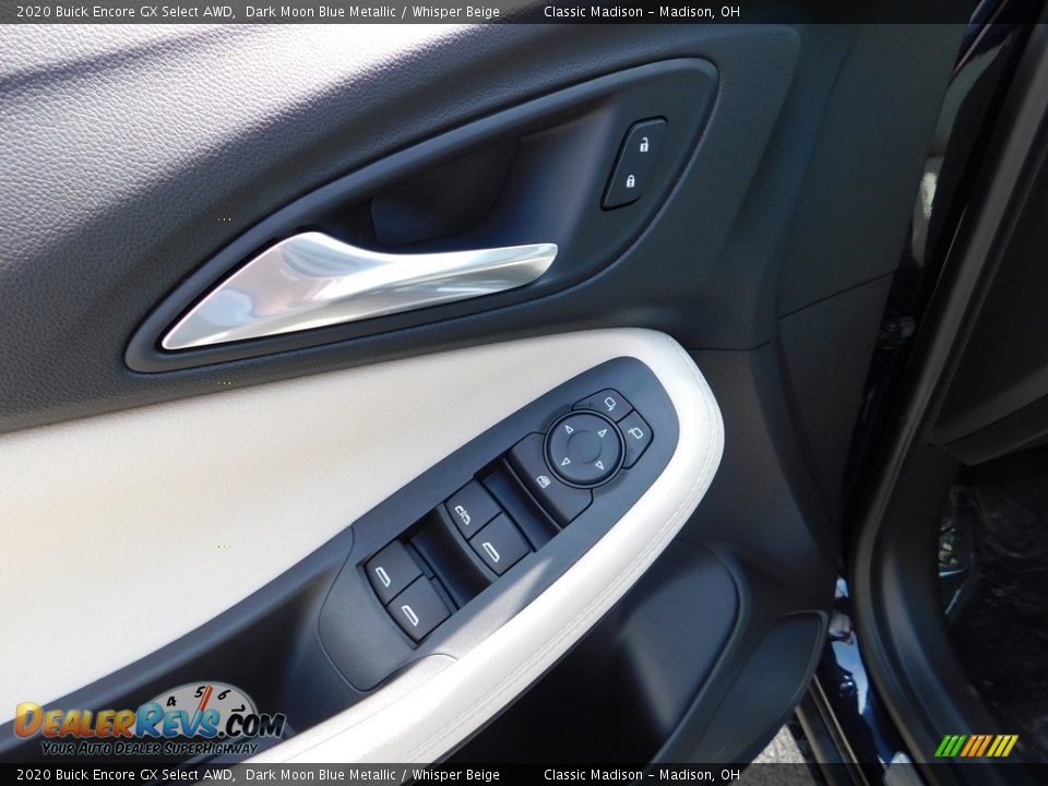 2020 Buick Encore GX Select AWD Dark Moon Blue Metallic / Whisper Beige Photo #11