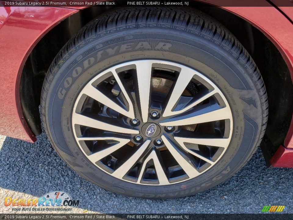 2019 Subaru Legacy 2.5i Premium Crimson Red / Slate Black Photo #25