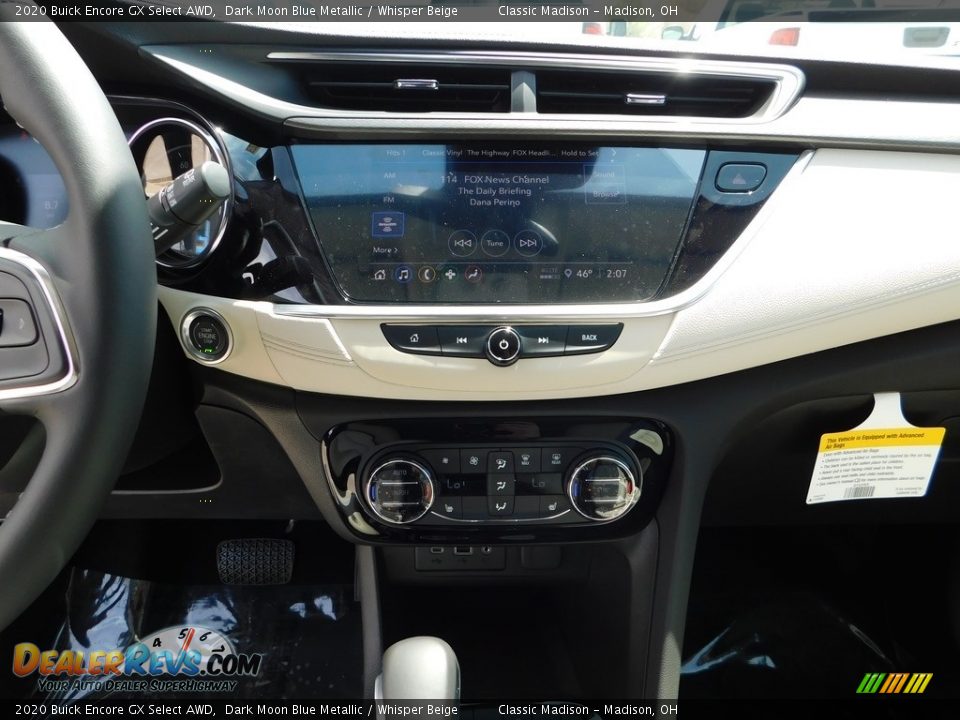 2020 Buick Encore GX Select AWD Dark Moon Blue Metallic / Whisper Beige Photo #14