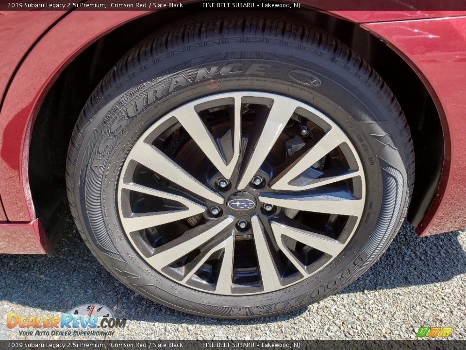 2019 Subaru Legacy 2.5i Premium Crimson Red / Slate Black Photo #29