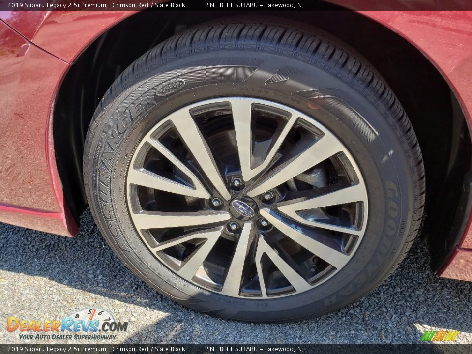 2019 Subaru Legacy 2.5i Premium Crimson Red / Slate Black Photo #33