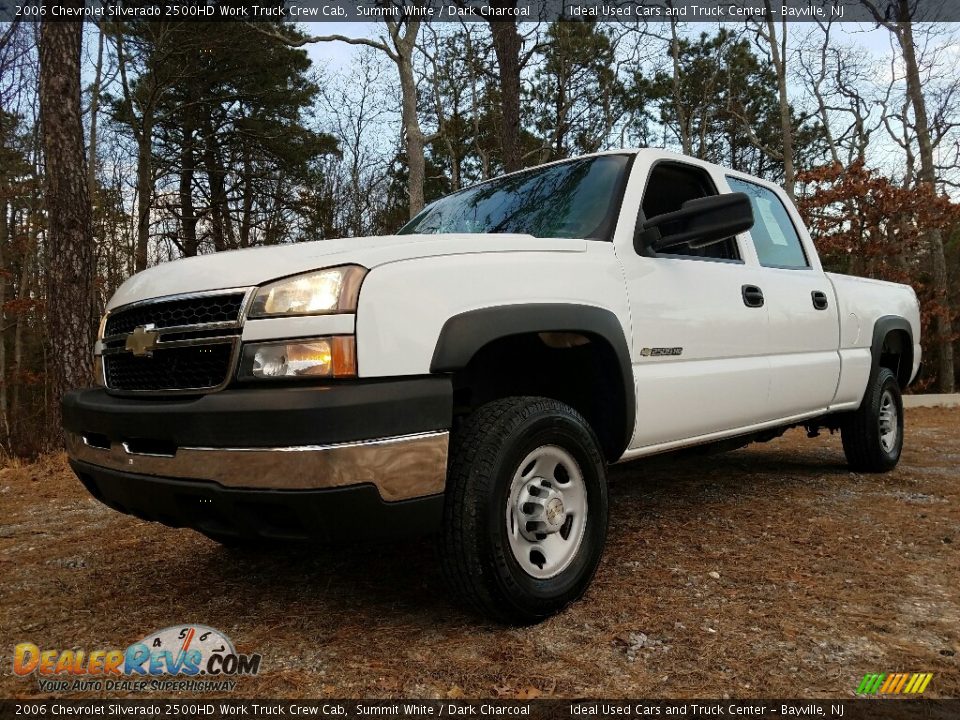 2006 Chevrolet Silverado 2500HD Work Truck Crew Cab Summit White / Dark Charcoal Photo #1