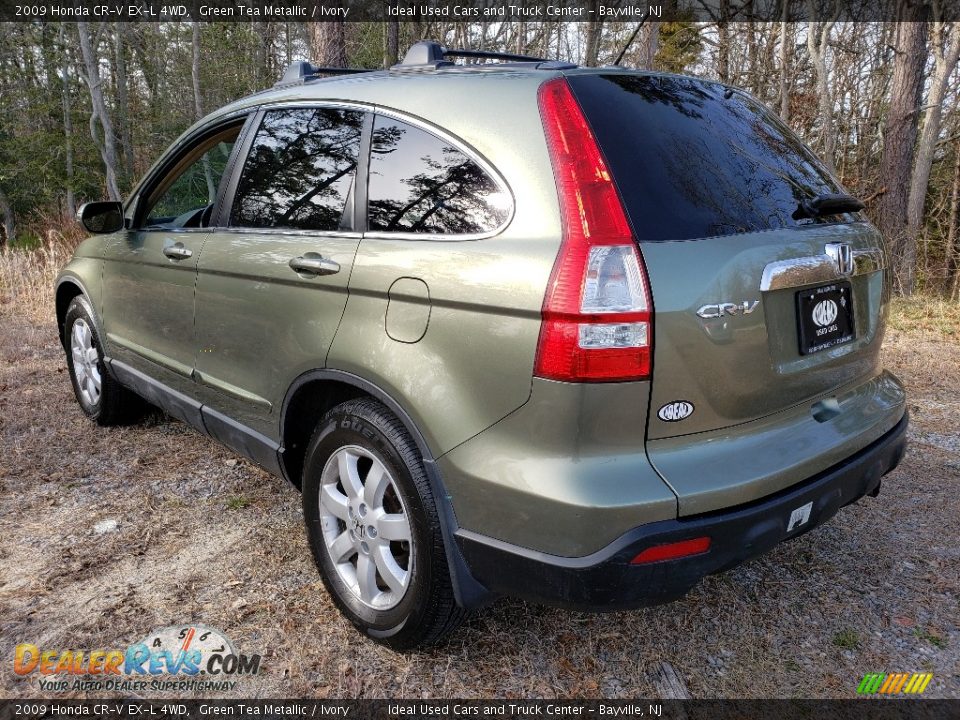 2009 Honda CR-V EX-L 4WD Green Tea Metallic / Ivory Photo #3