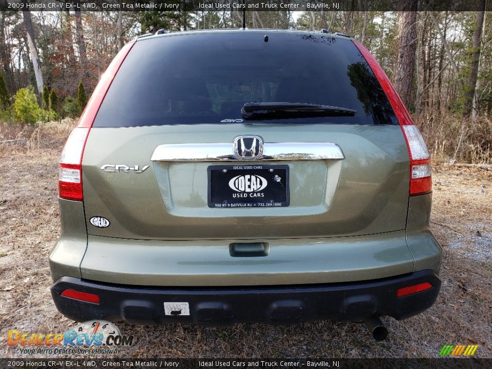 2009 Honda CR-V EX-L 4WD Green Tea Metallic / Ivory Photo #4