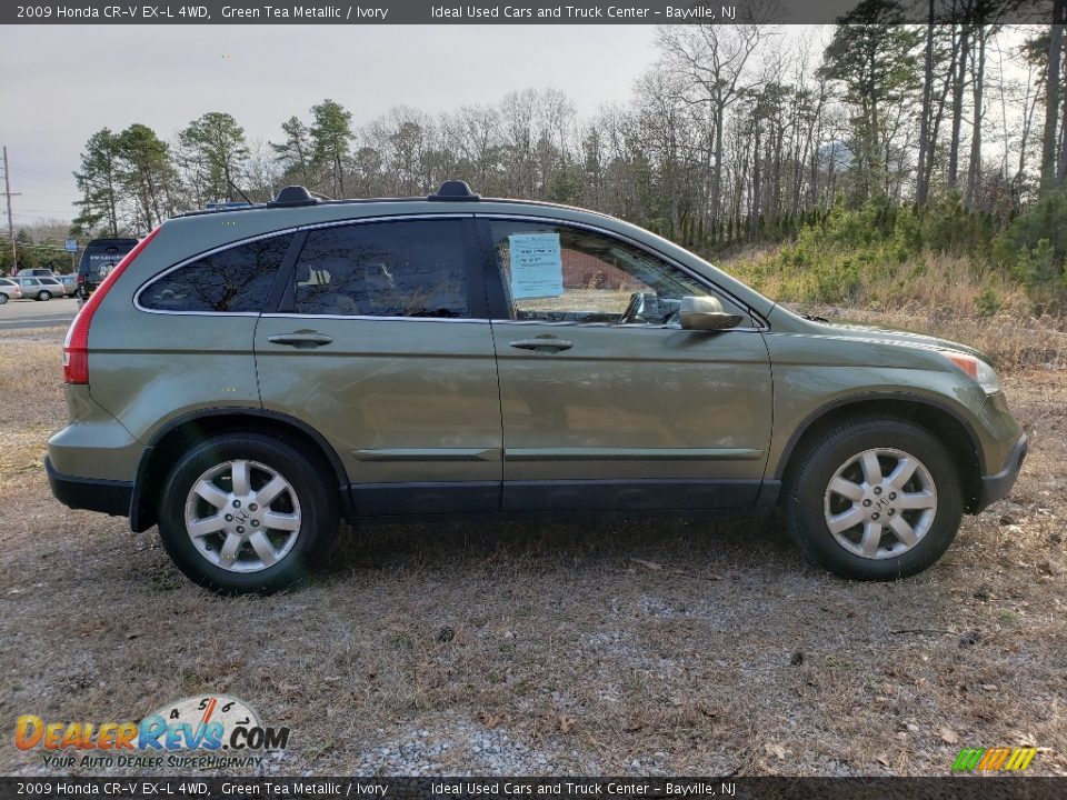 2009 Honda CR-V EX-L 4WD Green Tea Metallic / Ivory Photo #6