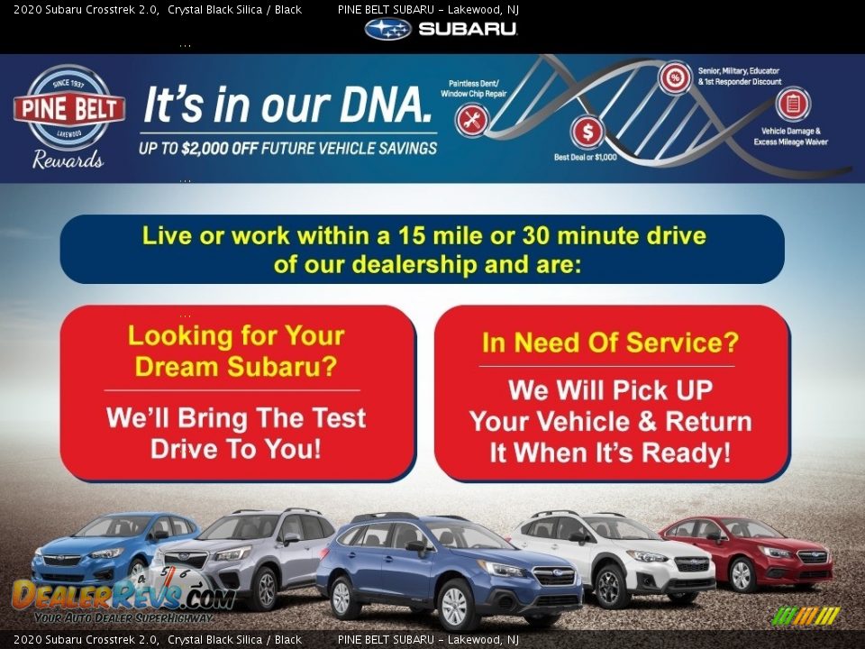 Dealer Info of 2020 Subaru Crosstrek 2.0 Photo #2