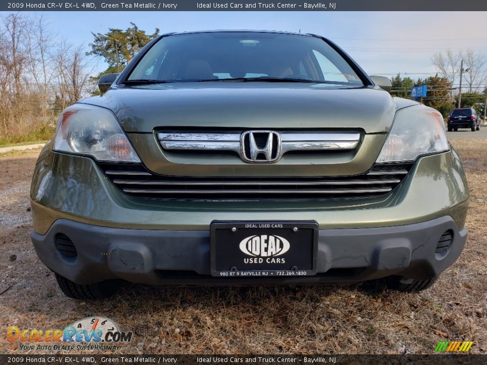 2009 Honda CR-V EX-L 4WD Green Tea Metallic / Ivory Photo #8