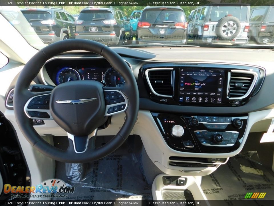 2020 Chrysler Pacifica Touring L Plus Brilliant Black Crystal Pearl / Cognac/Alloy Photo #3