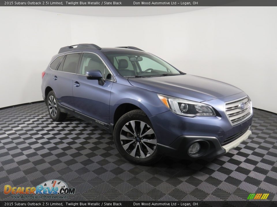 2015 Subaru Outback 2.5i Limited Twilight Blue Metallic / Slate Black Photo #4