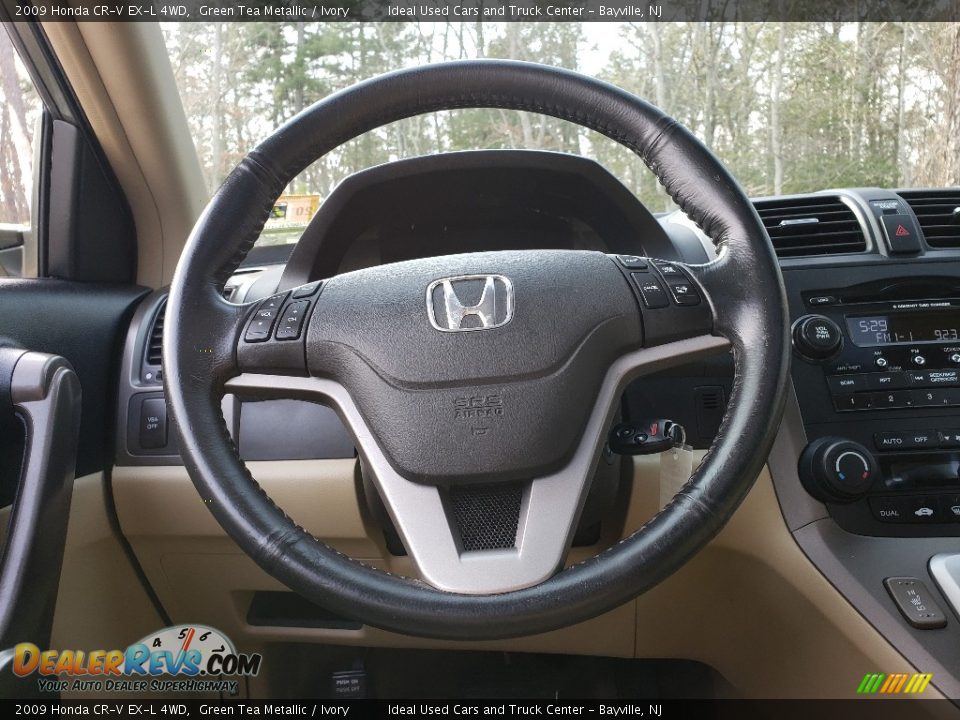 2009 Honda CR-V EX-L 4WD Green Tea Metallic / Ivory Photo #22