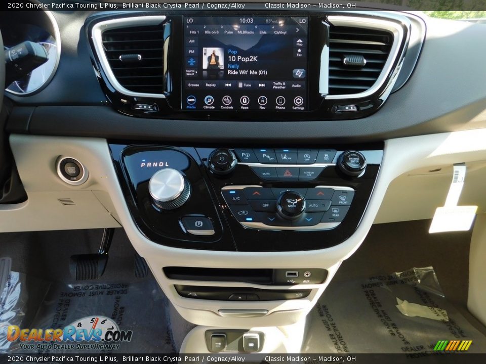2020 Chrysler Pacifica Touring L Plus Brilliant Black Crystal Pearl / Cognac/Alloy Photo #14