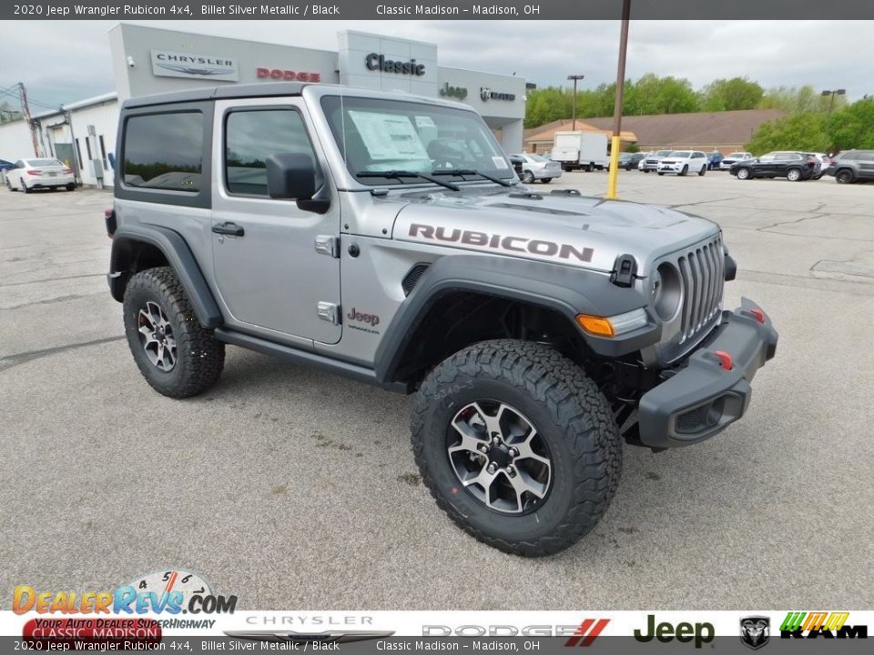2020 Jeep Wrangler Rubicon 4x4 Billet Silver Metallic / Black Photo #1