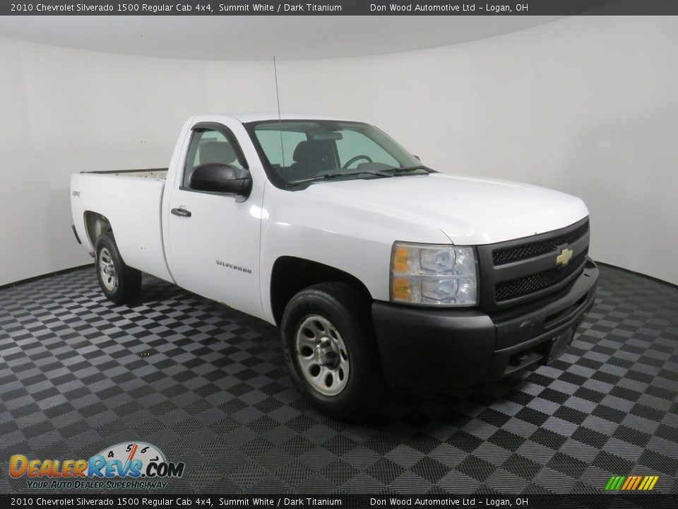 Front 3/4 View of 2010 Chevrolet Silverado 1500 Regular Cab 4x4 Photo #2