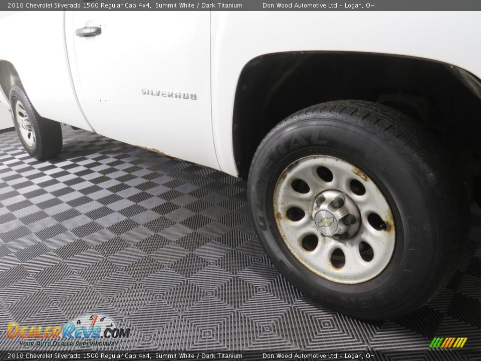 2010 Chevrolet Silverado 1500 Regular Cab 4x4 Summit White / Dark Titanium Photo #3