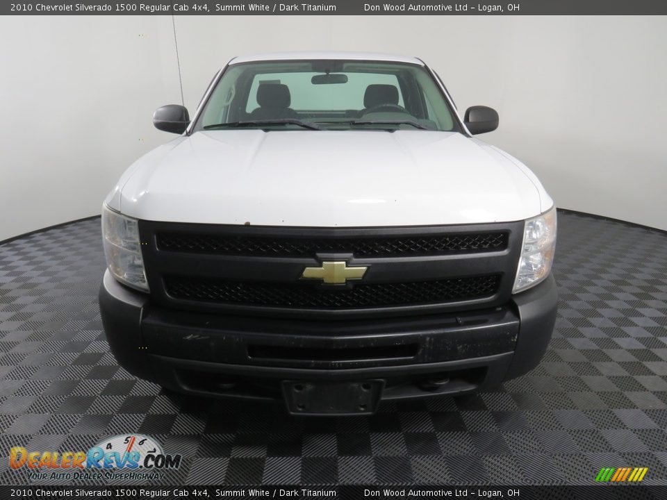 2010 Chevrolet Silverado 1500 Regular Cab 4x4 Summit White / Dark Titanium Photo #4