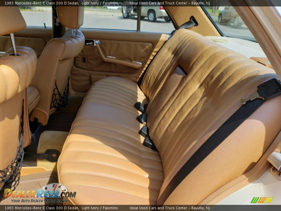 Rear Seat of 1983 Mercedes-Benz E Class 300 D Sedan Photo #17