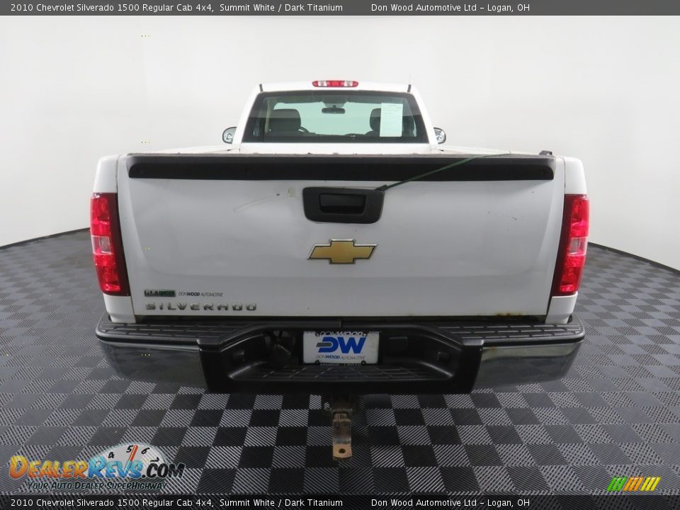 2010 Chevrolet Silverado 1500 Regular Cab 4x4 Summit White / Dark Titanium Photo #11