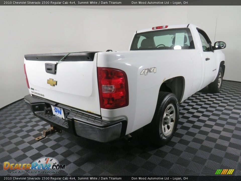 2010 Chevrolet Silverado 1500 Regular Cab 4x4 Summit White / Dark Titanium Photo #13