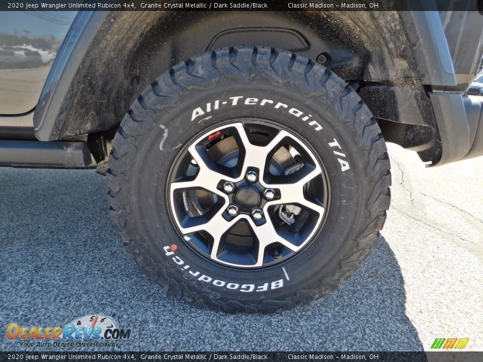 2020 Jeep Wrangler Unlimited Rubicon 4x4 Granite Crystal Metallic / Dark Saddle/Black Photo #10