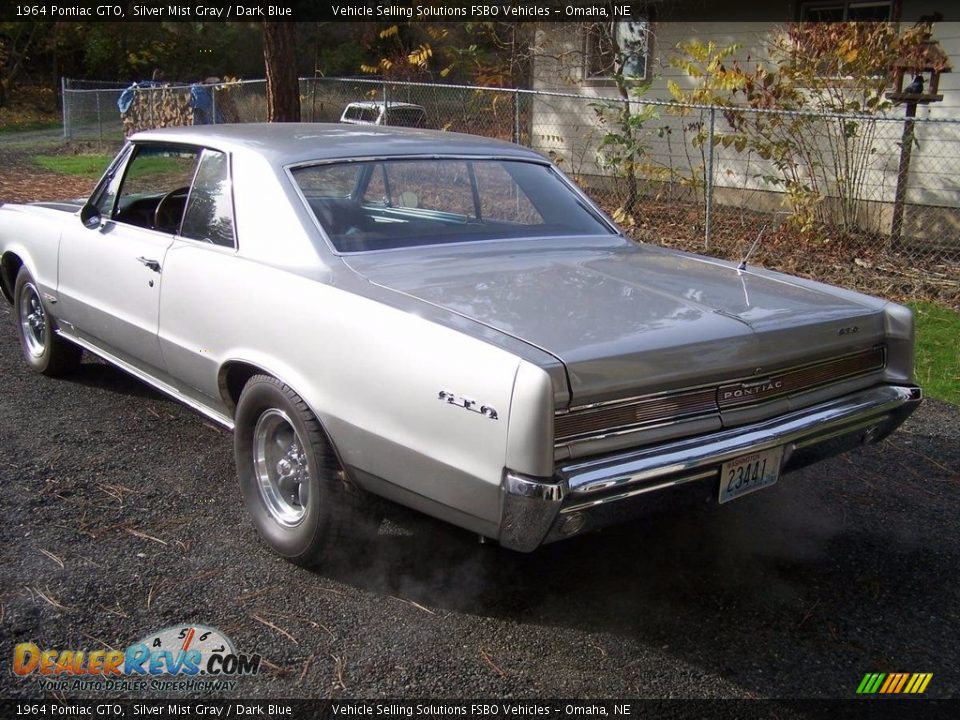 1964 Pontiac GTO Silver Mist Gray / Dark Blue Photo #2