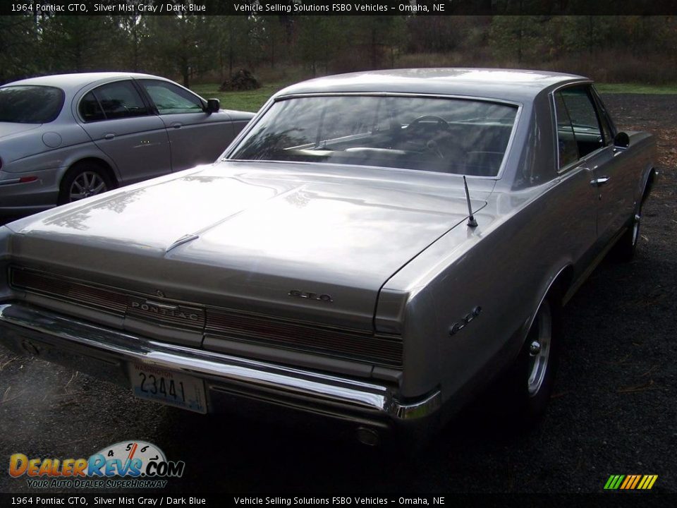 1964 Pontiac GTO Silver Mist Gray / Dark Blue Photo #3