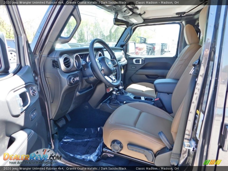 2020 Jeep Wrangler Unlimited Rubicon 4x4 Granite Crystal Metallic / Dark Saddle/Black Photo #12