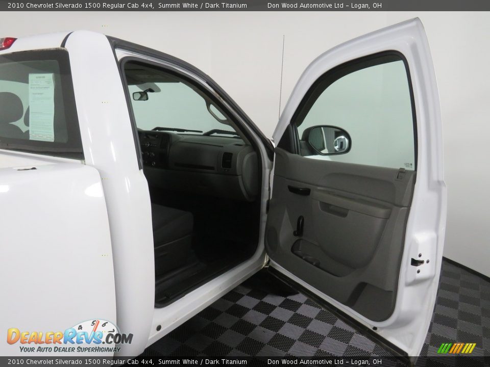 2010 Chevrolet Silverado 1500 Regular Cab 4x4 Summit White / Dark Titanium Photo #25