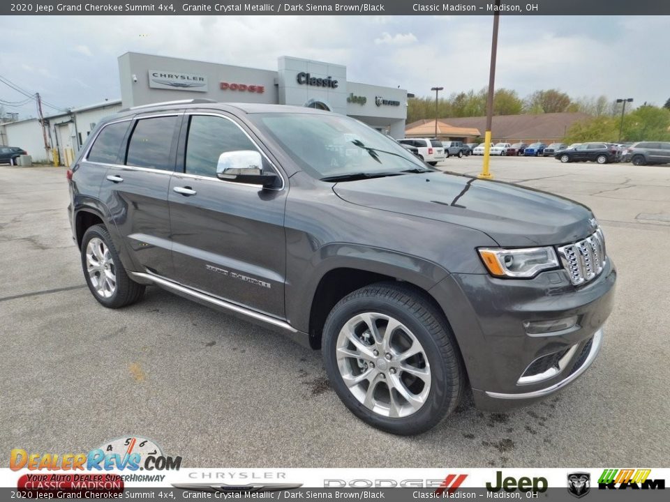 2020 Jeep Grand Cherokee Summit 4x4 Granite Crystal Metallic / Dark Sienna Brown/Black Photo #1