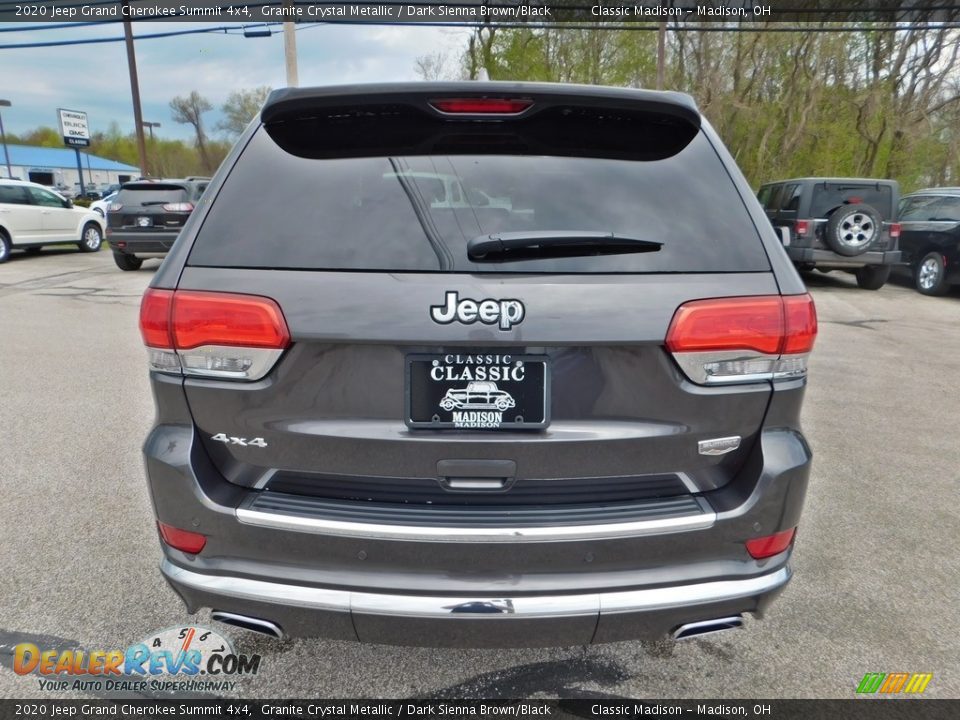 2020 Jeep Grand Cherokee Summit 4x4 Granite Crystal Metallic / Dark Sienna Brown/Black Photo #8