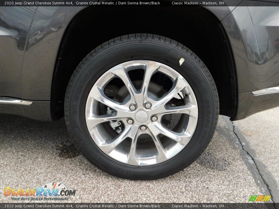 2020 Jeep Grand Cherokee Summit 4x4 Granite Crystal Metallic / Dark Sienna Brown/Black Photo #9