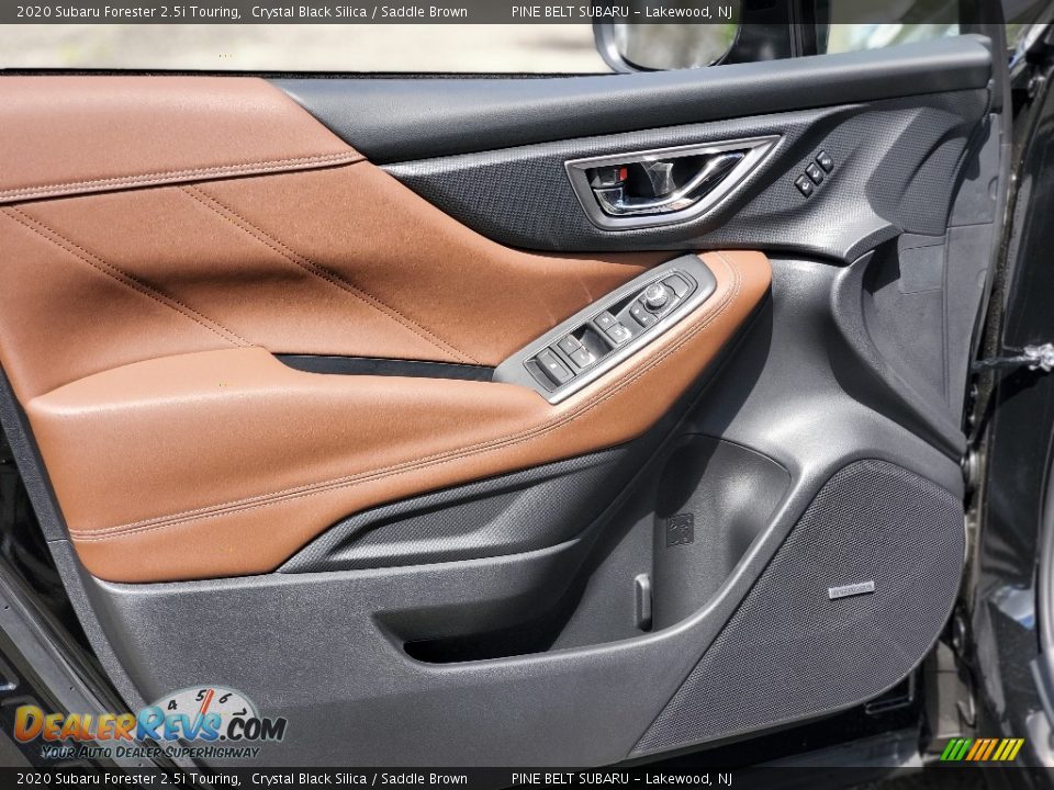 2020 Subaru Forester 2.5i Touring Crystal Black Silica / Saddle Brown Photo #12