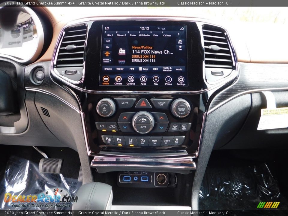 2020 Jeep Grand Cherokee Summit 4x4 Granite Crystal Metallic / Dark Sienna Brown/Black Photo #14