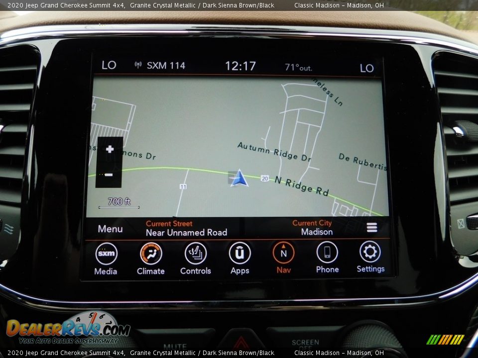 2020 Jeep Grand Cherokee Summit 4x4 Granite Crystal Metallic / Dark Sienna Brown/Black Photo #16