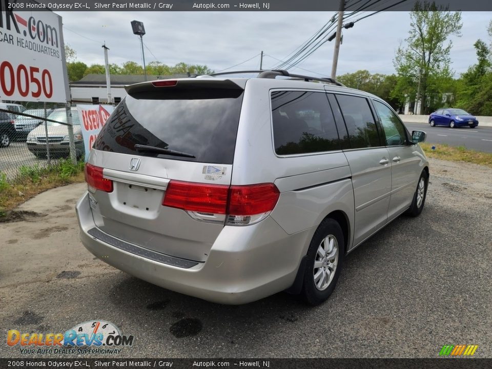 2008 Honda Odyssey EX-L Silver Pearl Metallic / Gray Photo #4