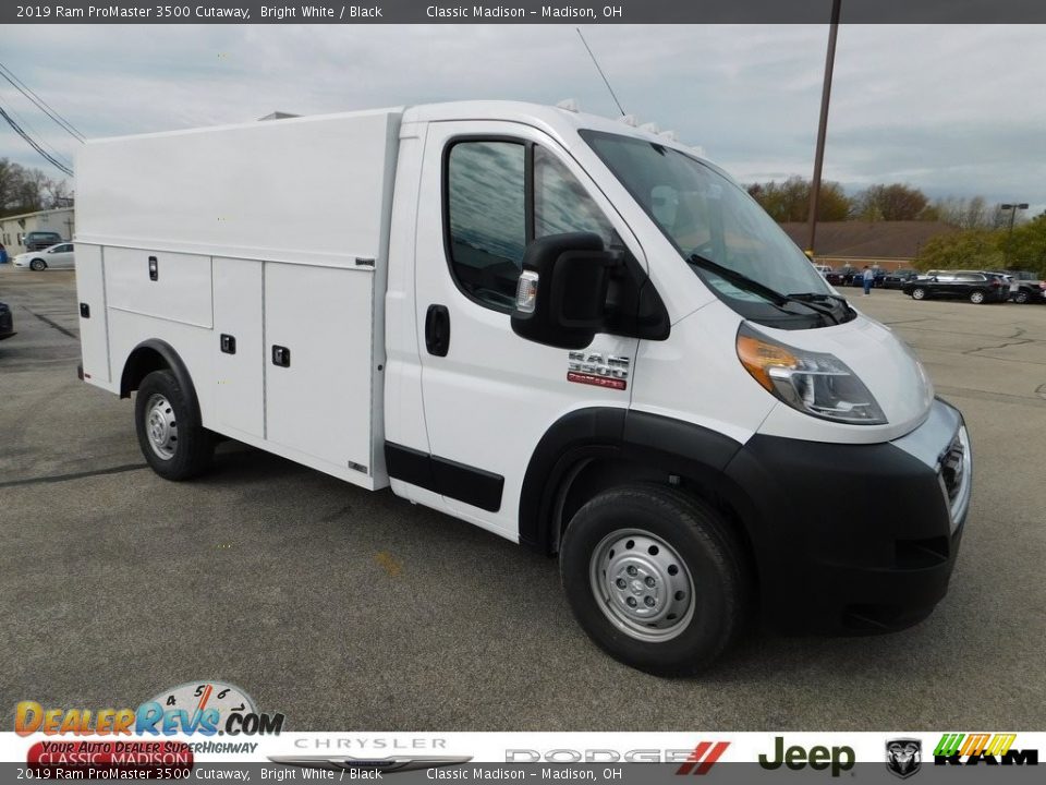 2019 Ram ProMaster 3500 Cutaway Bright White / Black Photo #1