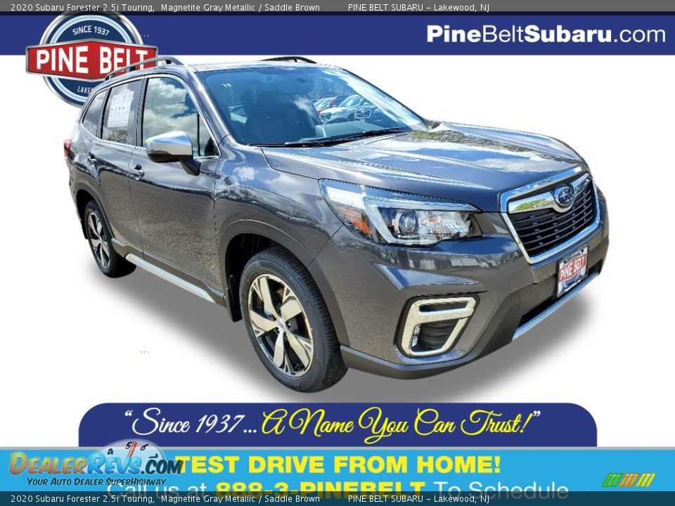 2020 Subaru Forester 2.5i Touring Magnetite Gray Metallic / Saddle Brown Photo #1