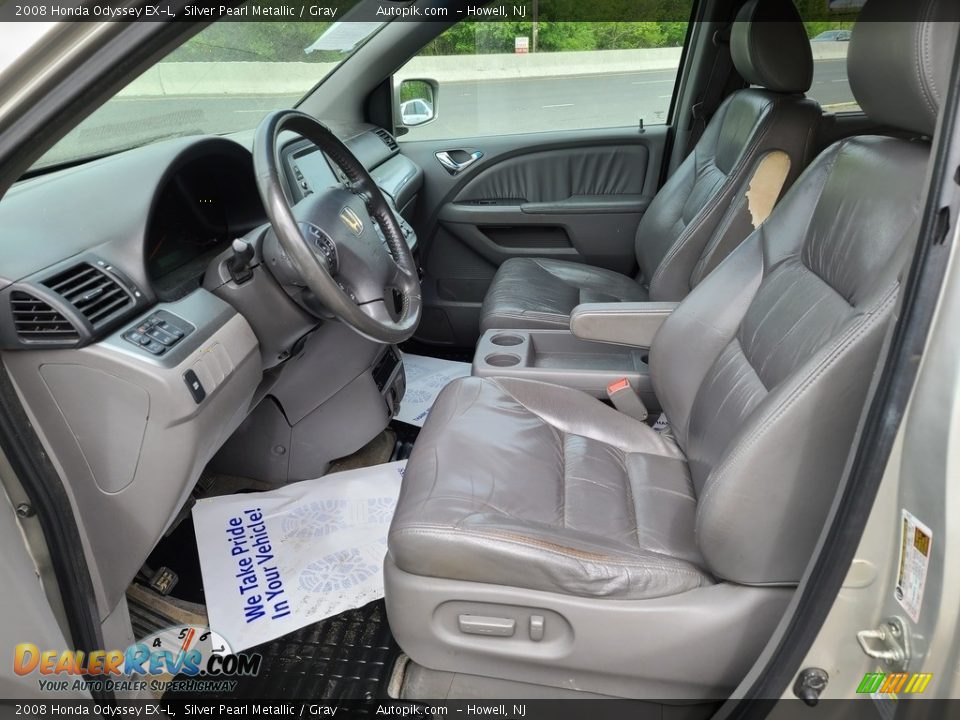 2008 Honda Odyssey EX-L Silver Pearl Metallic / Gray Photo #9