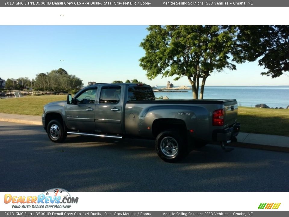 2013 GMC Sierra 3500HD Denali Crew Cab 4x4 Dually Steel Gray Metallic / Ebony Photo #3