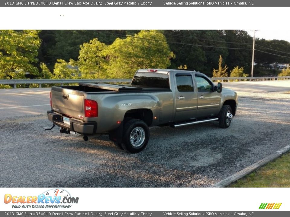 2013 GMC Sierra 3500HD Denali Crew Cab 4x4 Dually Steel Gray Metallic / Ebony Photo #4