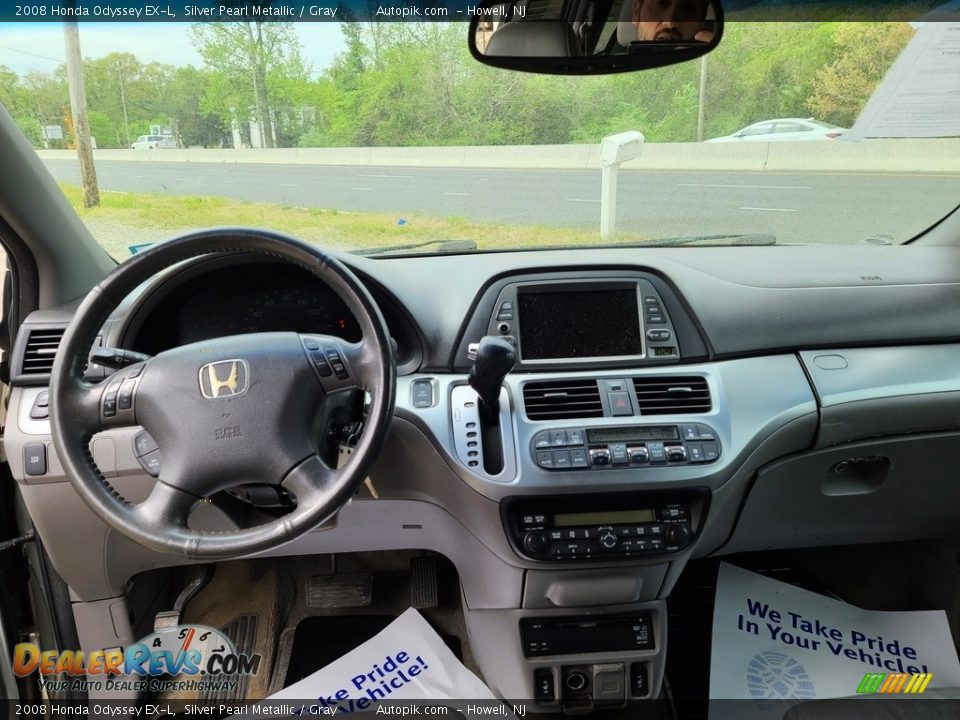 2008 Honda Odyssey EX-L Silver Pearl Metallic / Gray Photo #11