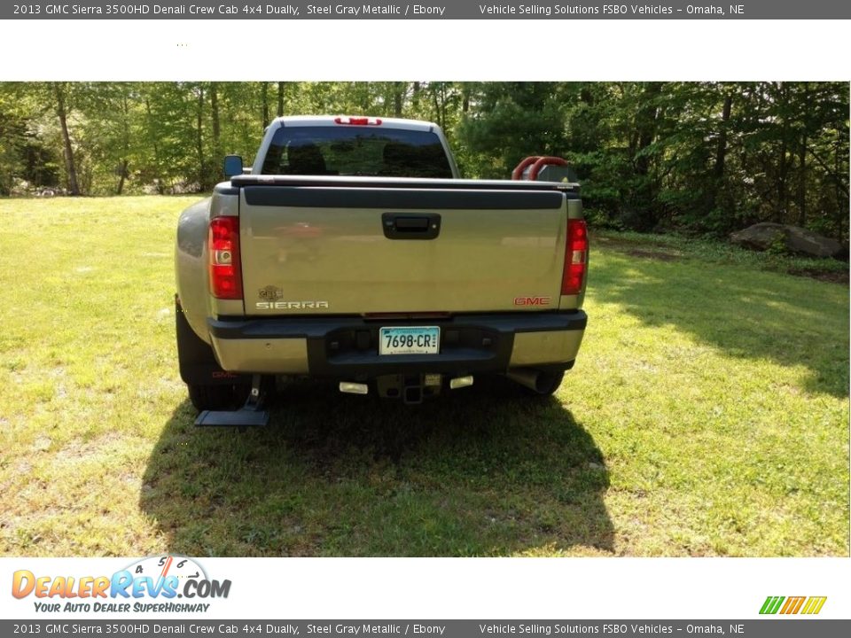 2013 GMC Sierra 3500HD Denali Crew Cab 4x4 Dually Steel Gray Metallic / Ebony Photo #5