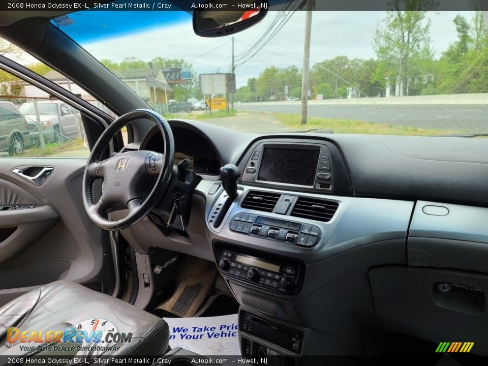 2008 Honda Odyssey EX-L Silver Pearl Metallic / Gray Photo #12