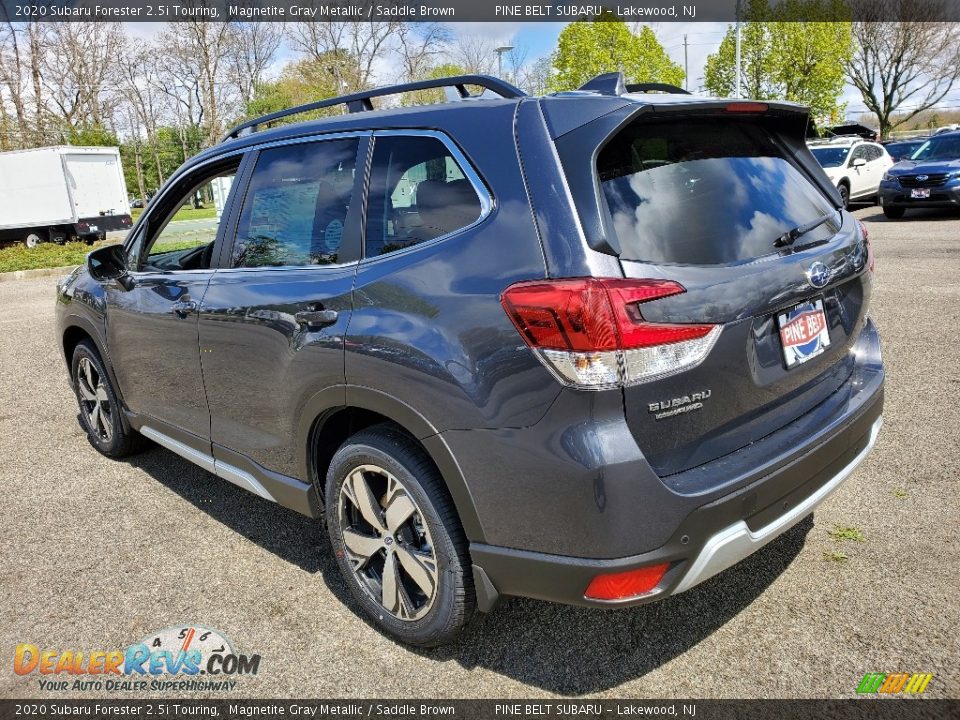 2020 Subaru Forester 2.5i Touring Magnetite Gray Metallic / Saddle Brown Photo #6