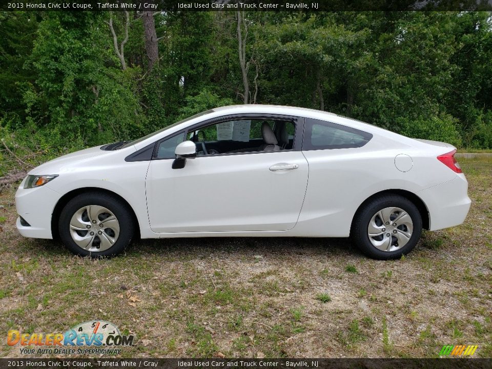 2013 Honda Civic LX Coupe Taffeta White / Gray Photo #2