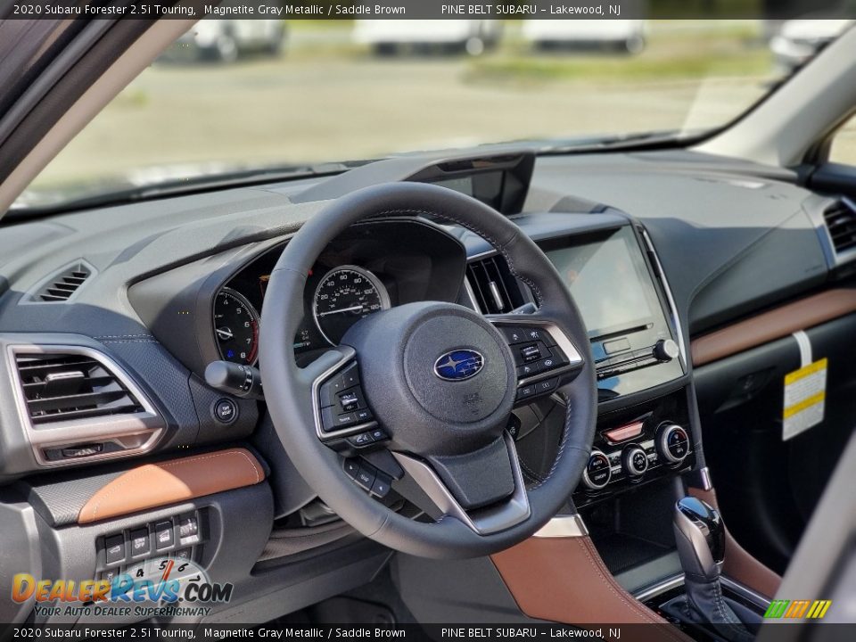 2020 Subaru Forester 2.5i Touring Magnetite Gray Metallic / Saddle Brown Photo #10