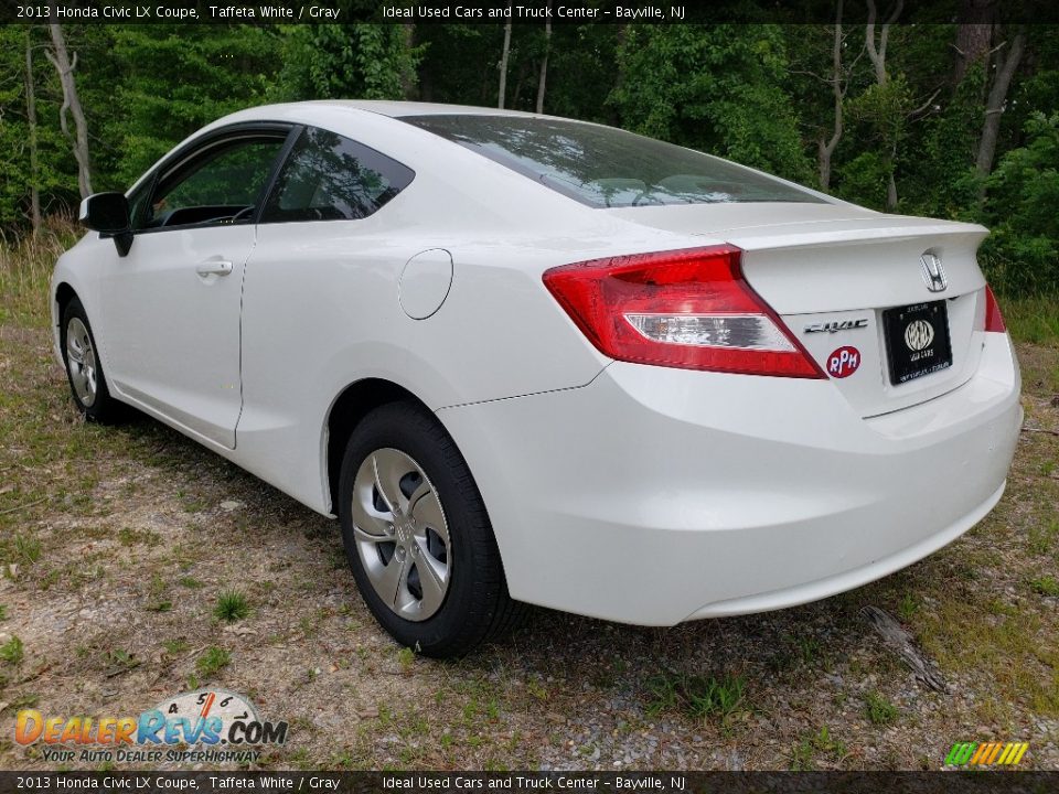 2013 Honda Civic LX Coupe Taffeta White / Gray Photo #3